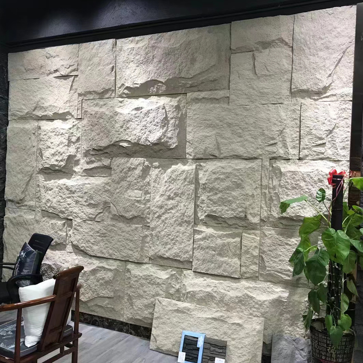 Hot Polyurethane artificial stone machine PU foam panel exterior decorative siding faux rock stone wall panel