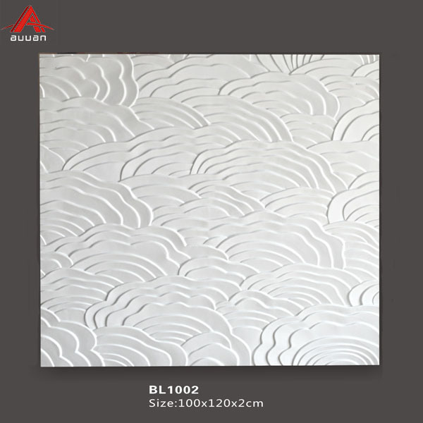 BL6100A#  PU Polyurethane foam  Decoration Aluminum Ceiling Carved Decorative Wall Ceiling Medallion tiles