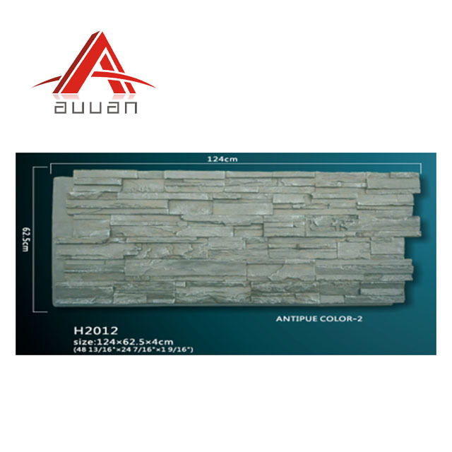 Polyurethane PU foam wall panel exterior decorative siding faux rock stone wall panel