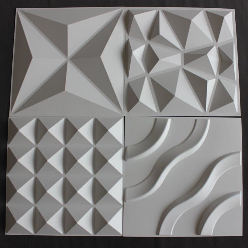 Best quality green material paintable 3d wall panel black for night club wall decor