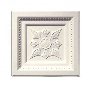 BL6100A#  PU Polyurethane foam  Decoration Aluminum Ceiling Carved Decorative Wall Ceiling Medallion tiles