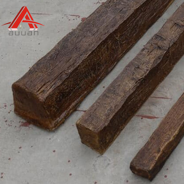 Wholesale Shape Decorative High Quality and Light Weight PU Faux Wood Ceiling Beams For Interior And Exterior