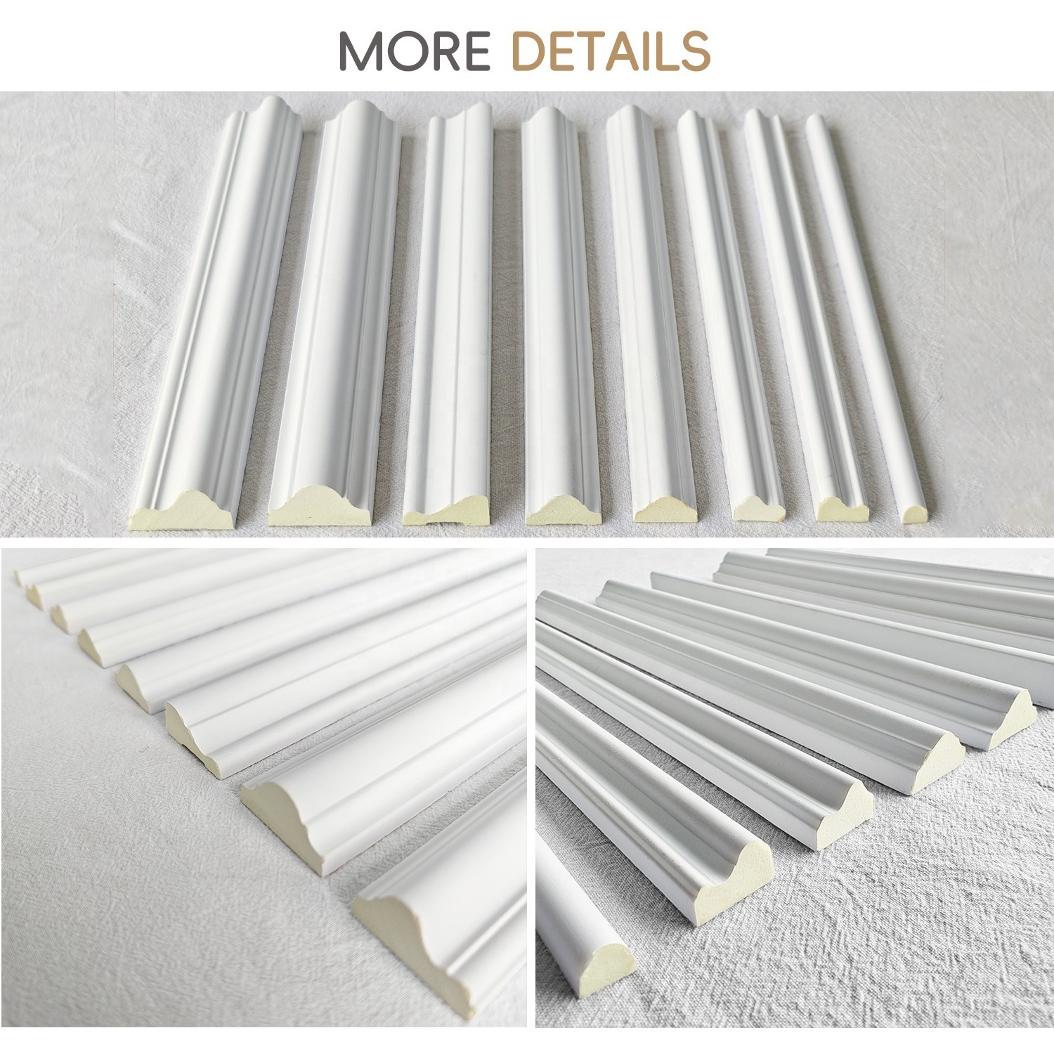 Auuan Wholesale Manufacturer Window Cornice Molding Ceiling Coving Frame Decoration for House Interior Trim