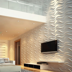 High Quality Embossed light texture hot sale price pvc wall panel 3d decoration