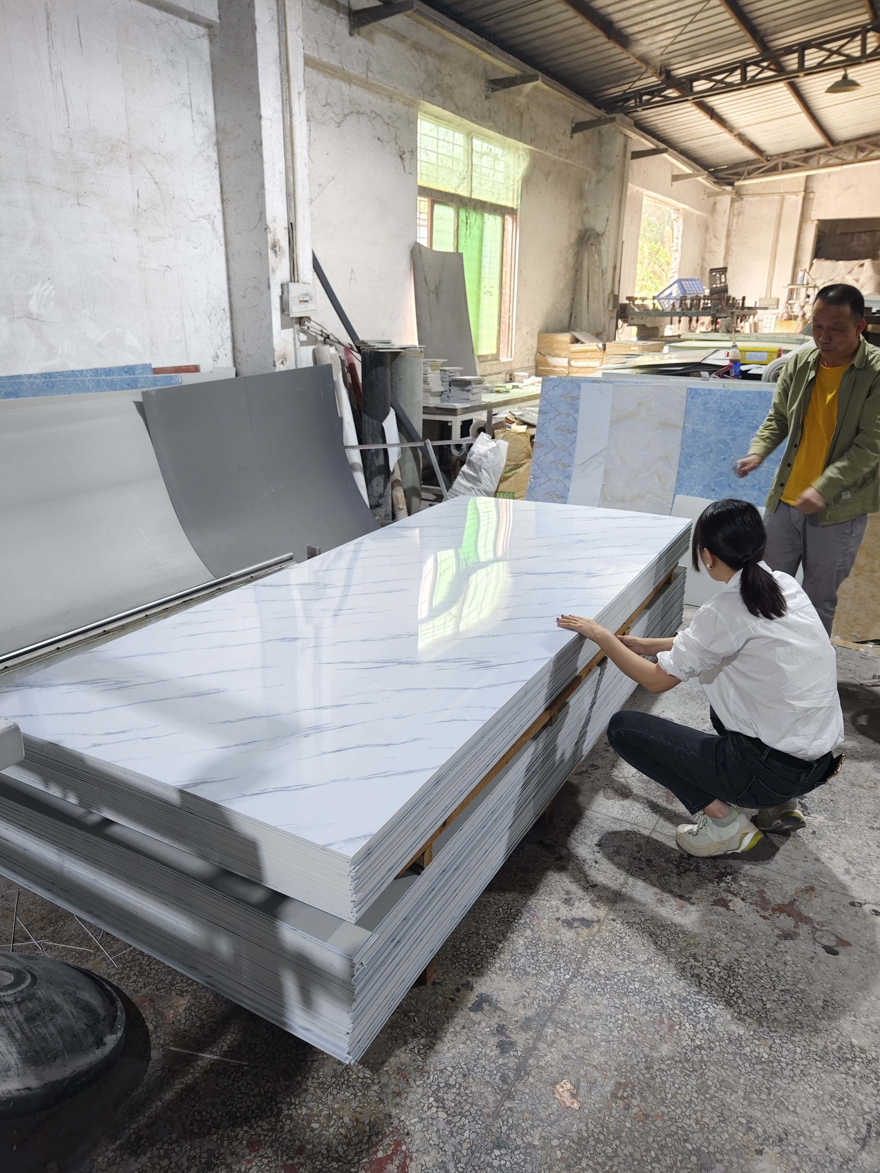 High Glossy UV Wall Panel Pvc Marble Grain Sheet And Waterproof UV Board For Sale