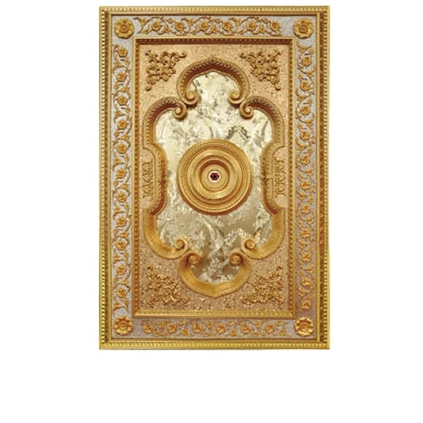 Gorgeous PS artistic ceiling tile medallion materials ceiling spot light used for false ceiling