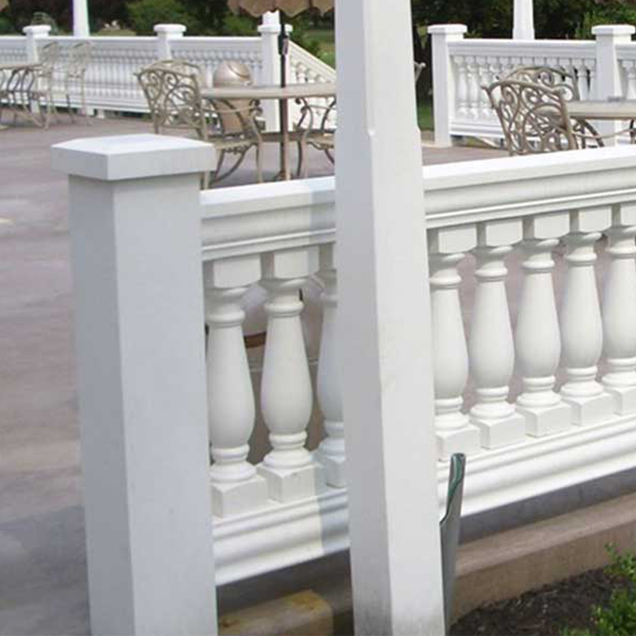 2023 PU Polyurethane Railing baluster molds plastic balcony concrete baluster mold