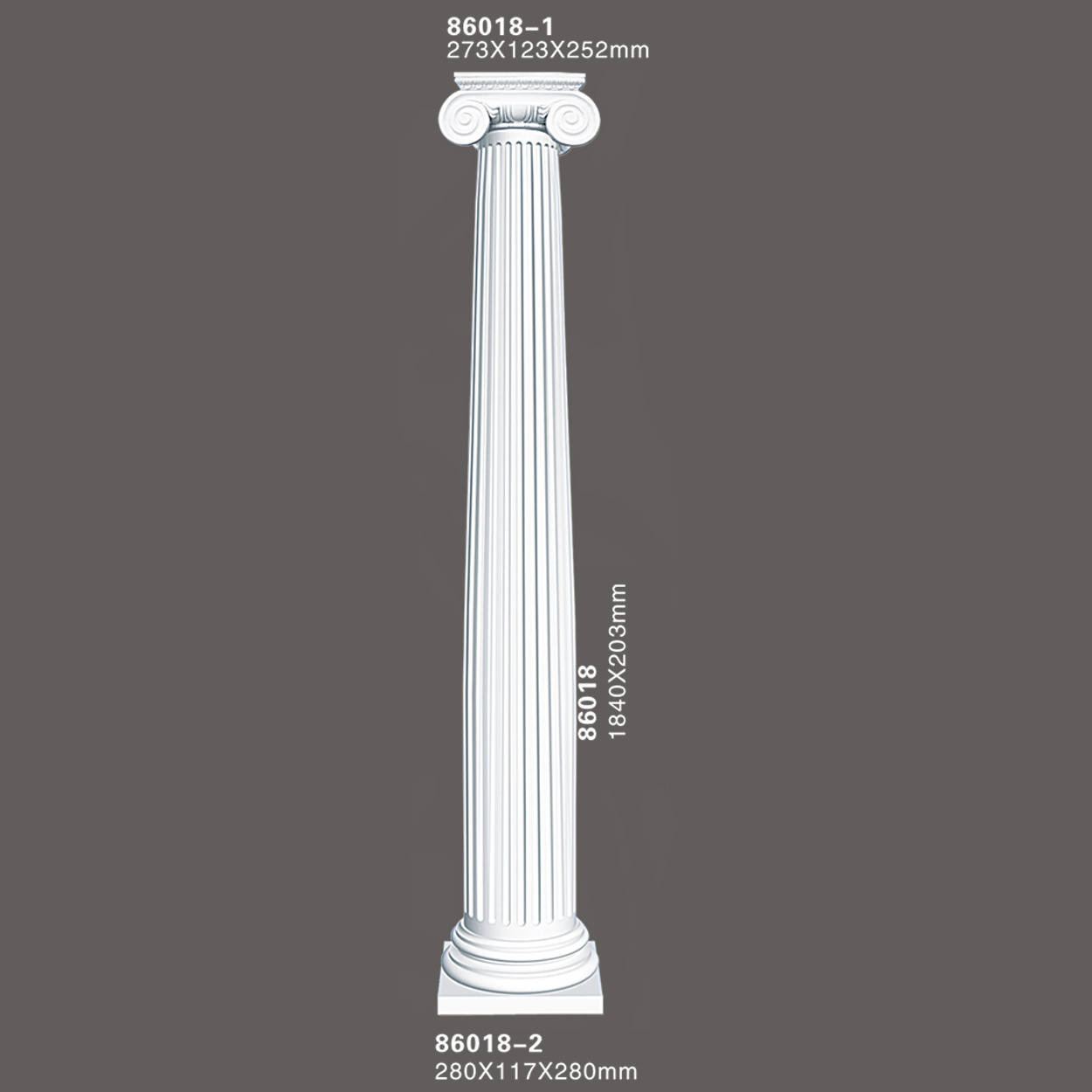 2023 Polyurethane pillar moulding design decorative roman columns