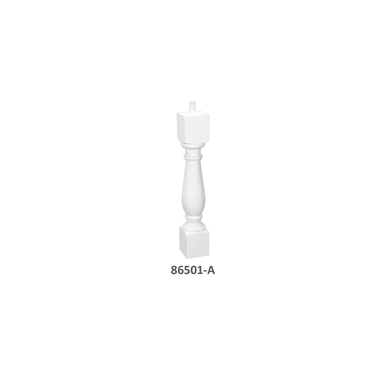 86501# Modern White Balcony Baluster Design  For Cheap Balustade of  stair railings