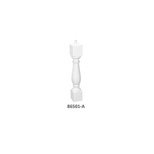 86501# Modern White Balcony Baluster Design  For Cheap Balustade of  stair railings