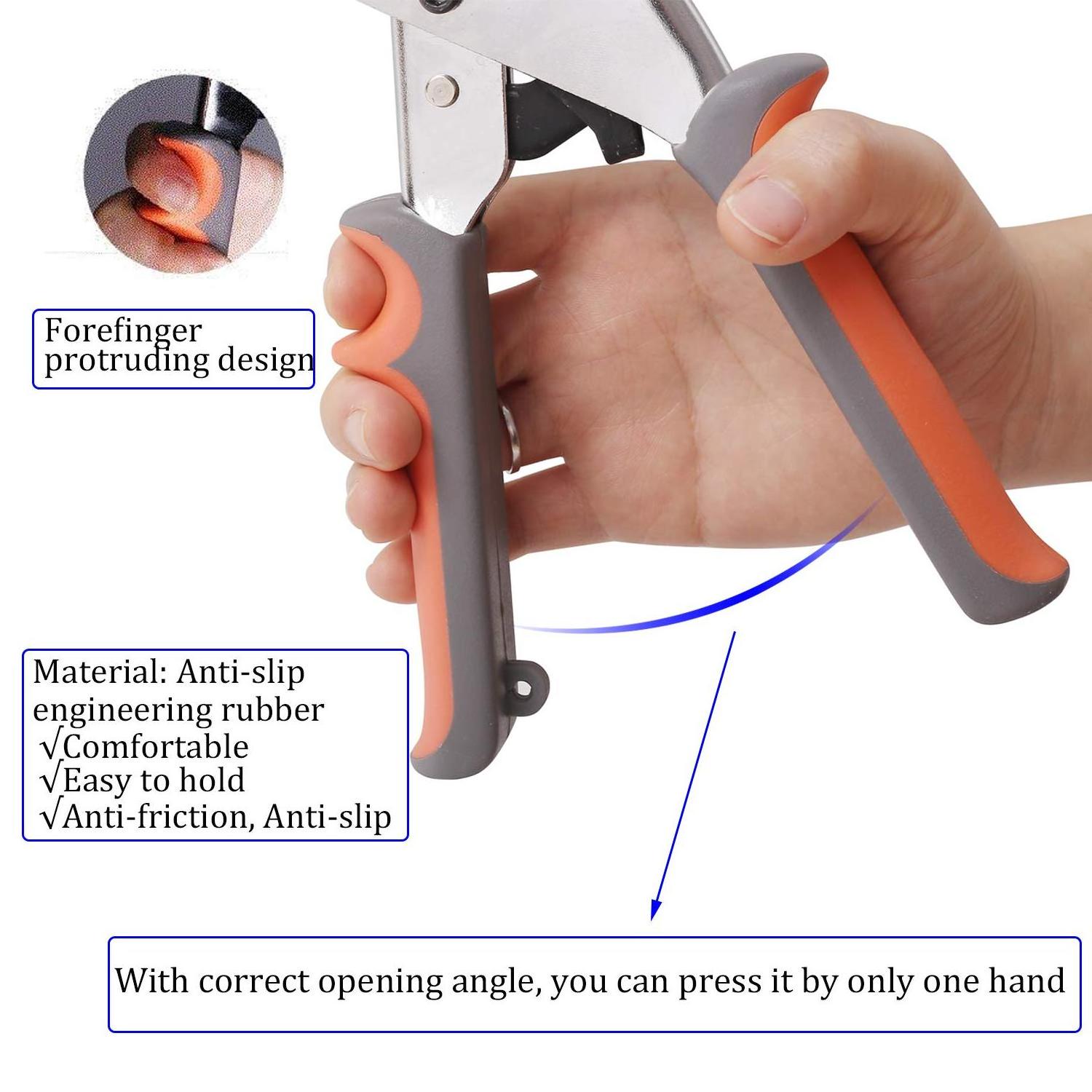 Grommet Tool Kit Handheld Hole Eyelet Punch Pliers Portable Grommet Hand Press Machine Manual Puncher