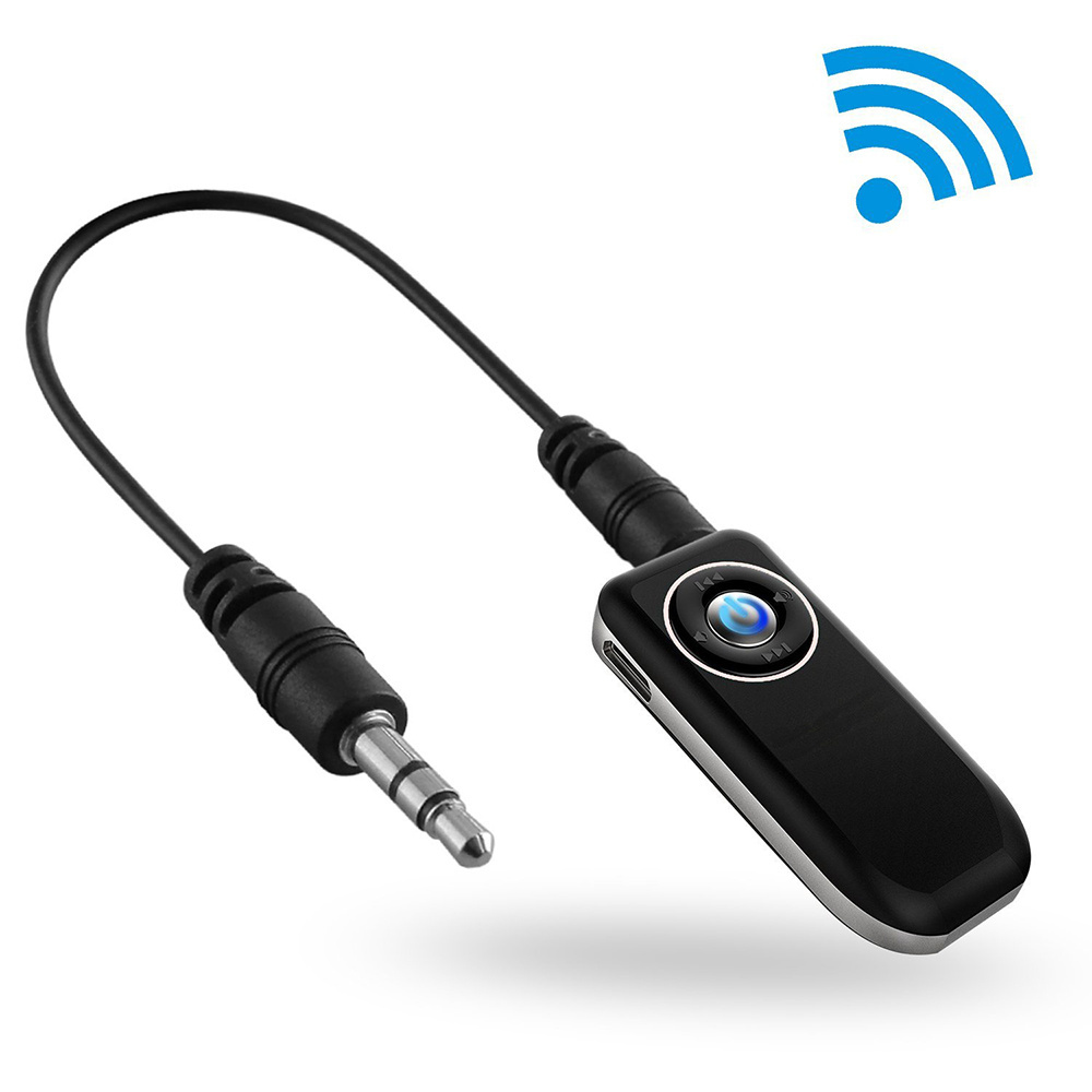 Bluetooth Car Kit AUX Bluetooth Audio Adapter 3.5mm Car Bluetooth Receiver for Music Streaming & Handsfree Calling