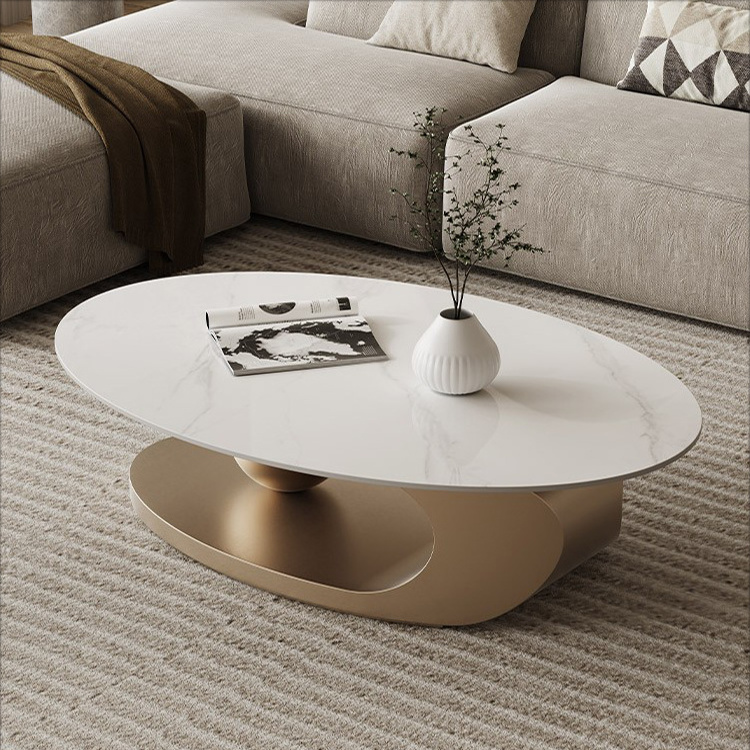 High Fashion new design coffee table set gold color Nordic center table set Polished Arabic style modern tea table