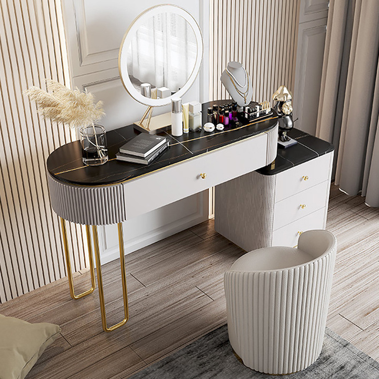 Modern schminke tisch Makeup Table With Mirror Bedroom Storage Make Up Dressing Table With Drawer