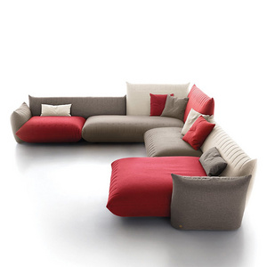 Modern creative italian design Single European Style Fabric Luxury Living Room Designs Sofa Set