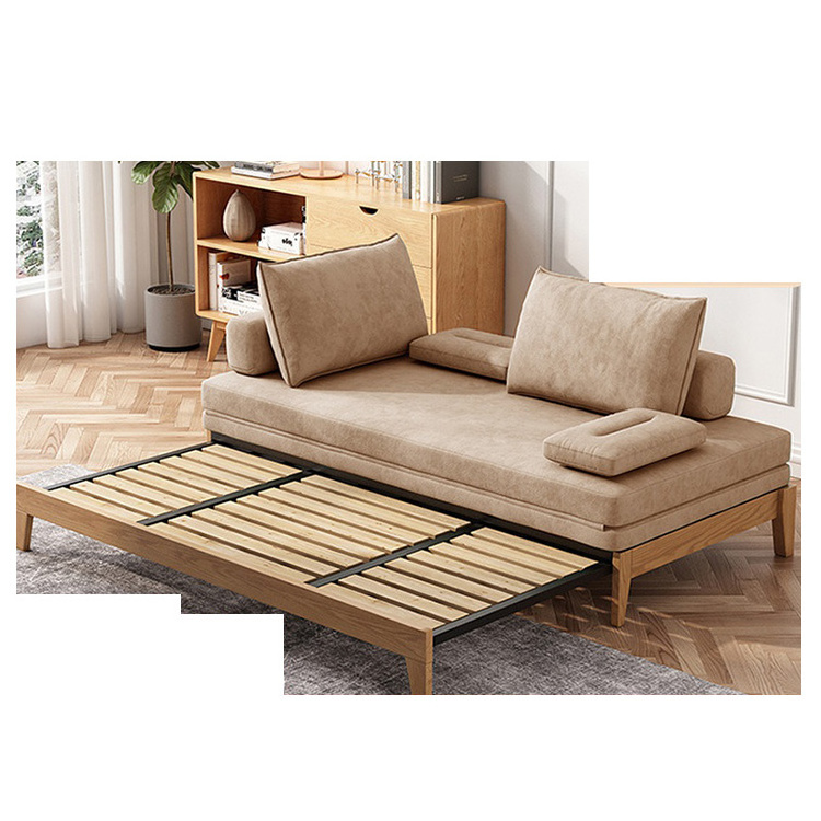 Modern fabric sofa 2 Seat With Storage Foldable Promotion Reclining Lazy sofa Japanese Tatami Folding Sofa Bed