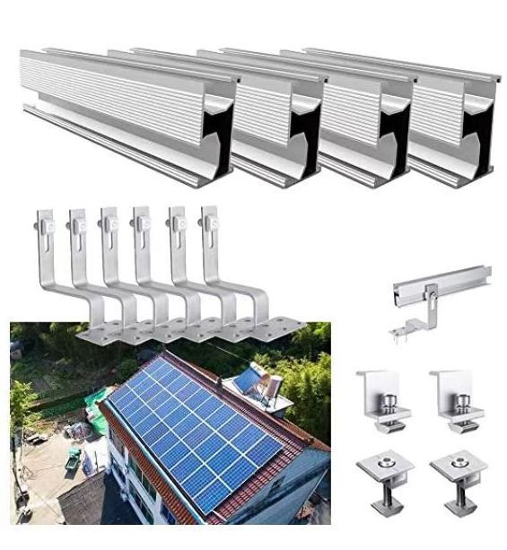 Photovoltaic System Aluminium Alloy Ballast Racking Flat Roof Solar System Landscape Solar Panel Bracket Mounting Kit