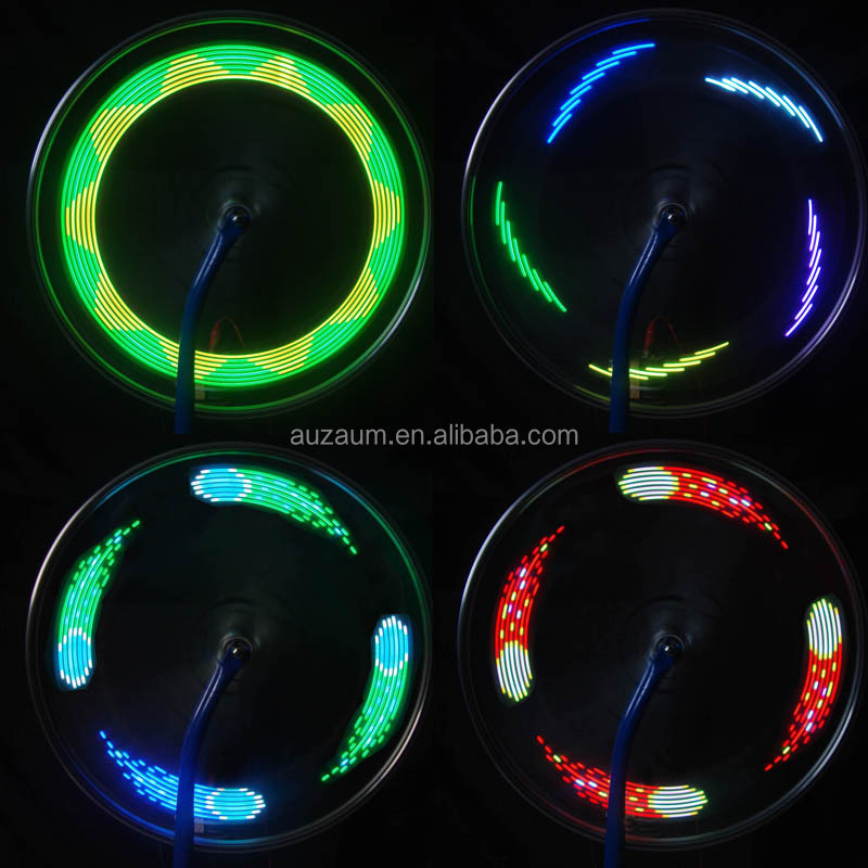 14LED bicycle Wheel Flash Light Double-Side Display Bicycle Wheel LED Light