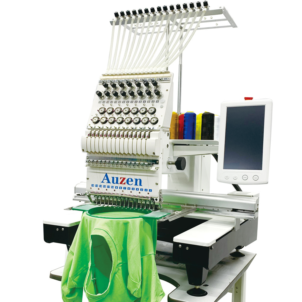 2023 Big Sale Single Head Embroidery Machine for 3D Caps Embroidery Auzen 1200spm Garment Sewing Embroidery Machines