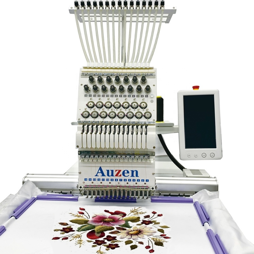 Professional service long warranty embroidery machine with reasonable price 15 needle high advanced embroidery machine