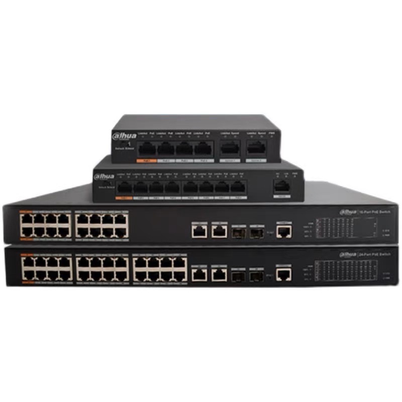 Dahua HIK Poe Gigabit Managed Switch Professional Poe Switch 26 Port Technology Switch Original PFS4210-8GT-150