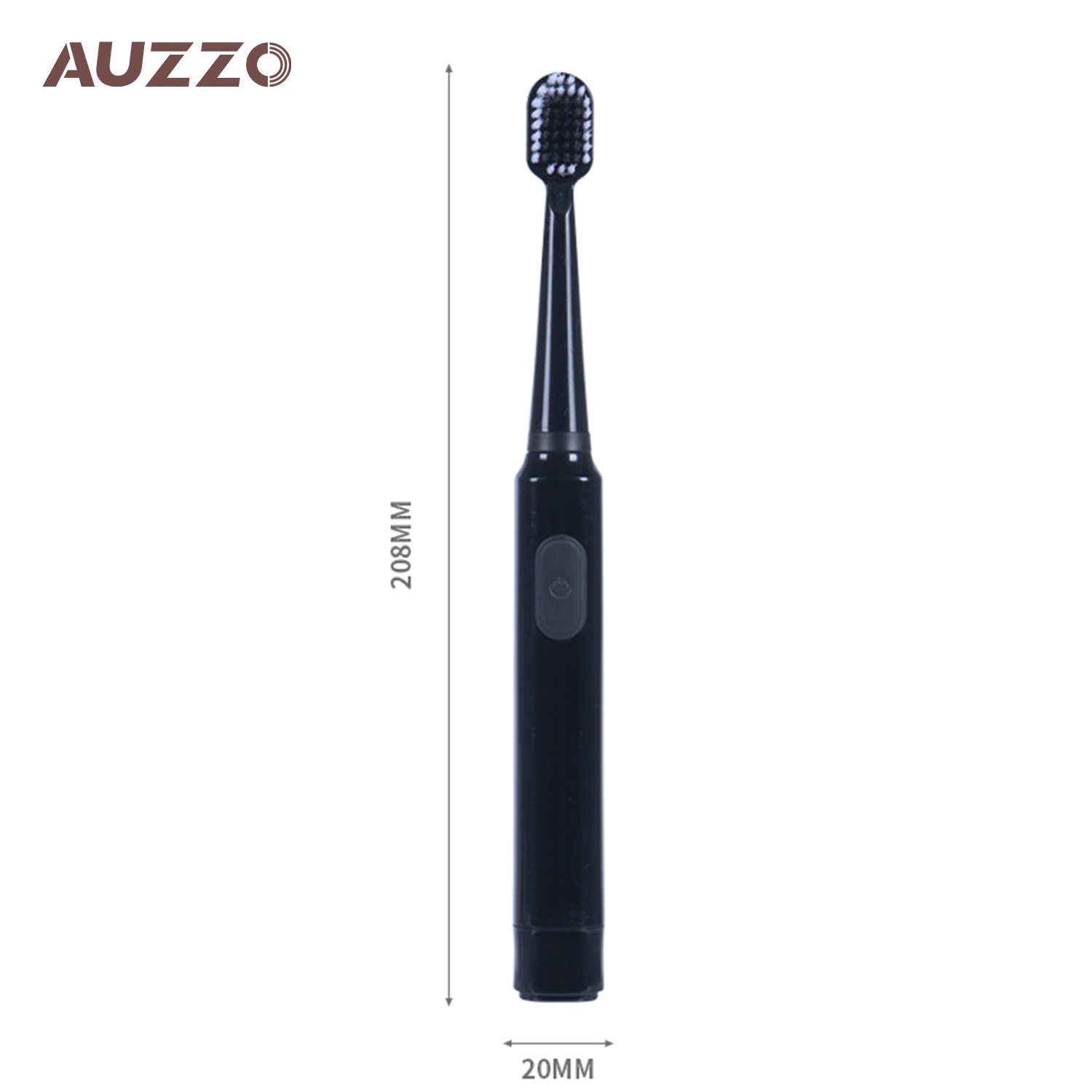 Oem Eu Black Slim Cleaning Ultrasonic Toothbrush Mini Thin Electric Sonic Toothbrush