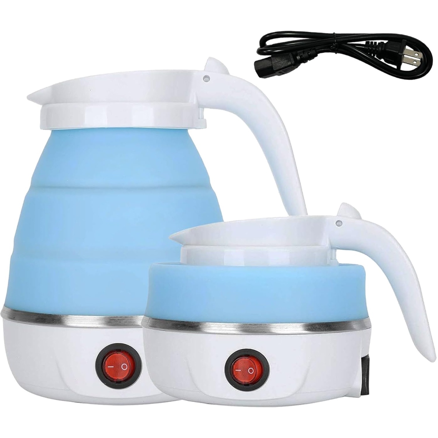 Mini Folding Kettle Silicone Electric Kettle Portable Travel Kettle