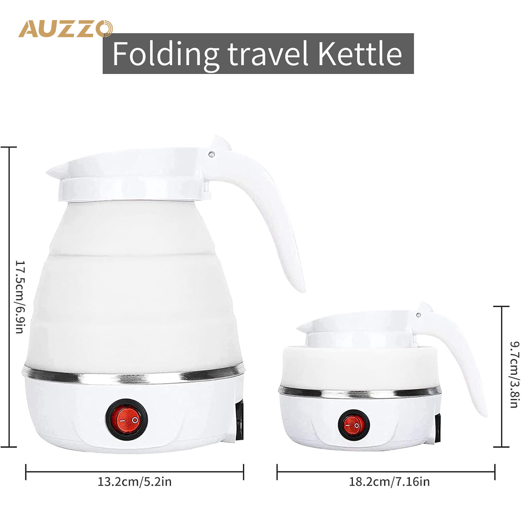 New Design Small Mini Foldable Timer Silicon Electric Kettle For Travel Travellers