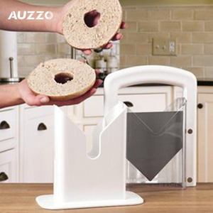 The Original Bagel Guillotine Universal Slicer Bagel Slicer Perfect For Bagel Cutter Stainless Steel