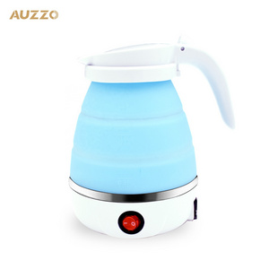 Silicone Travel Foldable Water Heater Jug Collapsible Mini Portable Electric Kettle For Sale