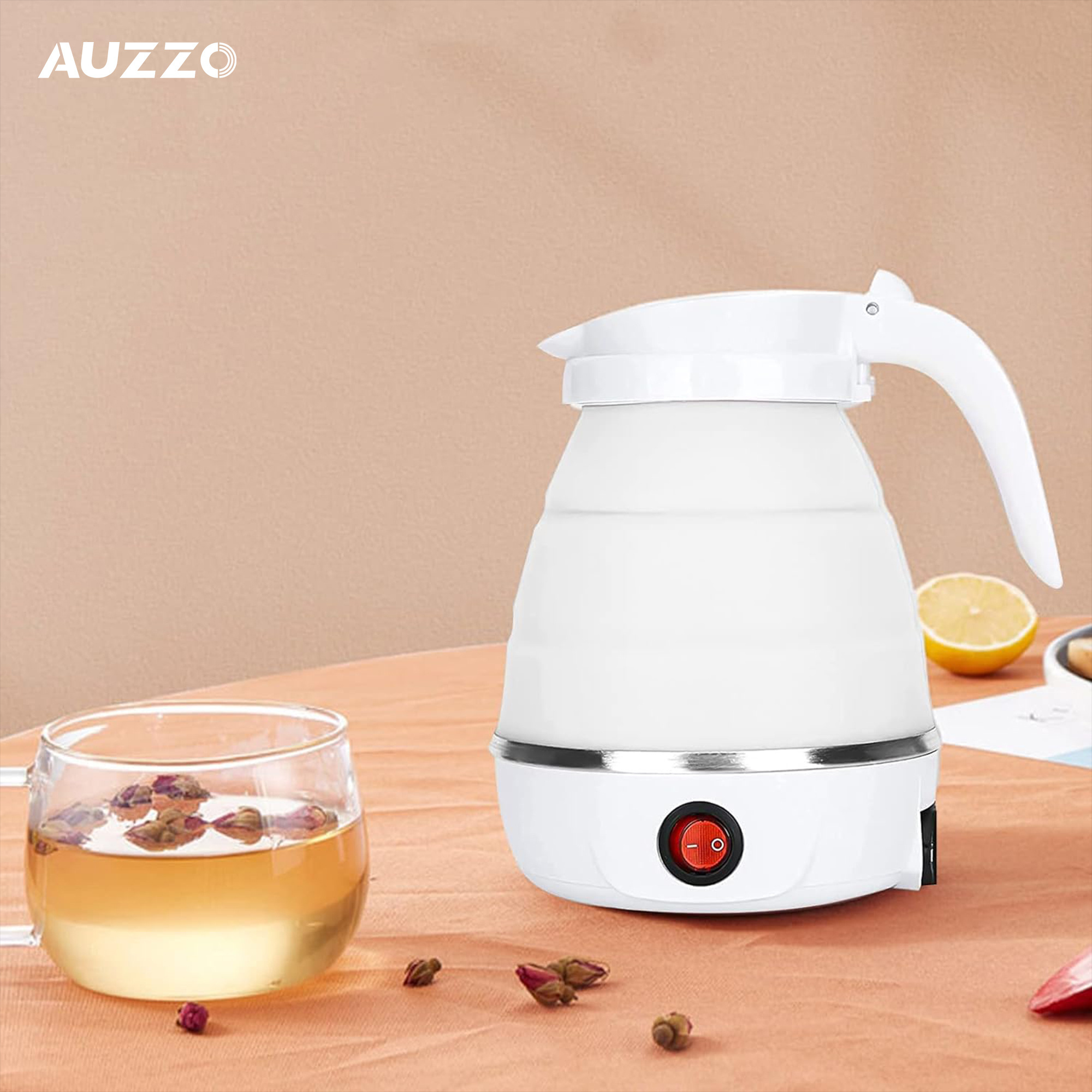 New Design Small Mini Foldable Timer Silicon Electric Kettle For Travel Travellers