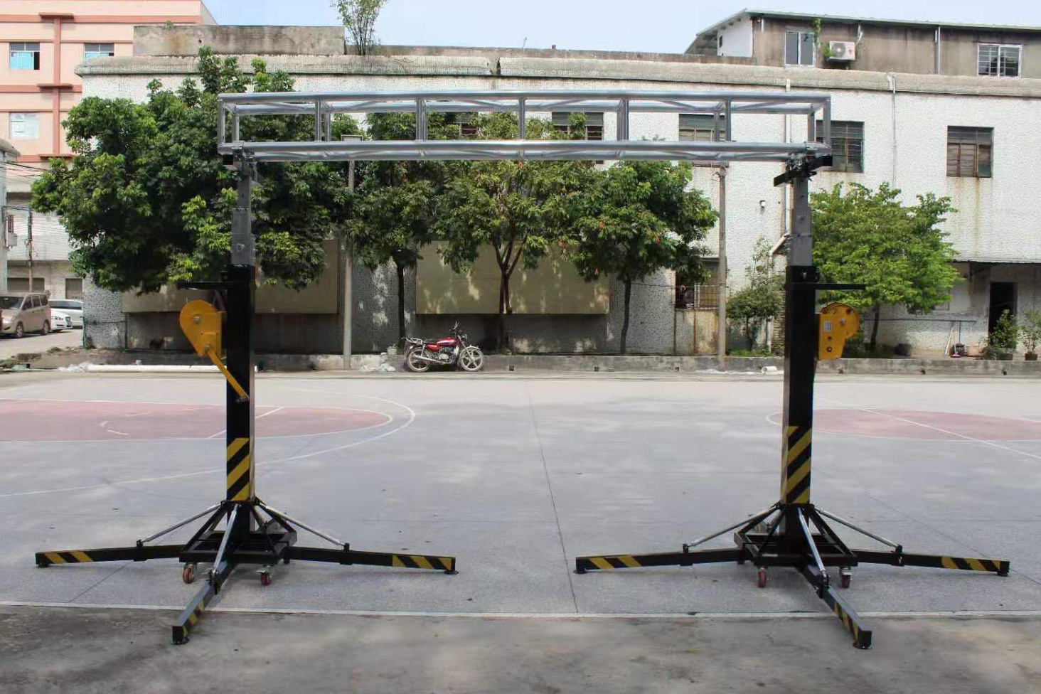 Ava High strength wheel movable aluminum led screen truss lift tower potable lifting tower