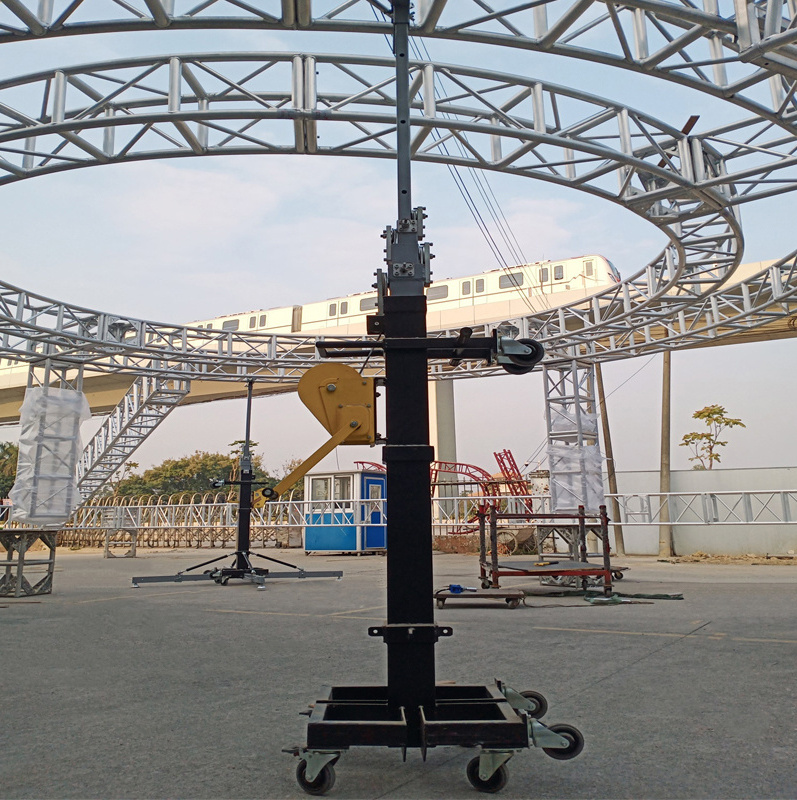 Ava High strength wheel movable aluminum led screen truss lift tower potable lifting tower