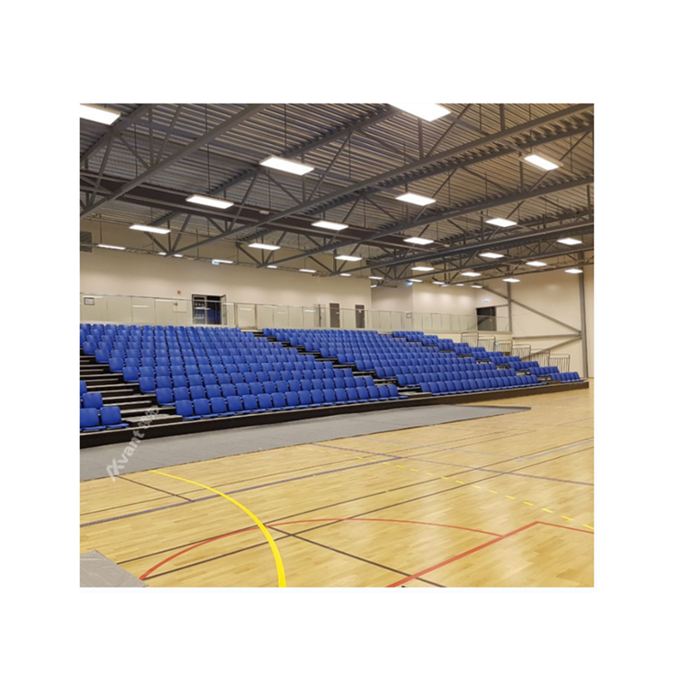 Folded tribunes collapsible telescopic bleachers retractable chairs for stadium sports center