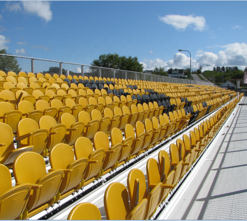 Avant athletic Safety rail design metal structure grandstand seat steel bleachers football stadium seats