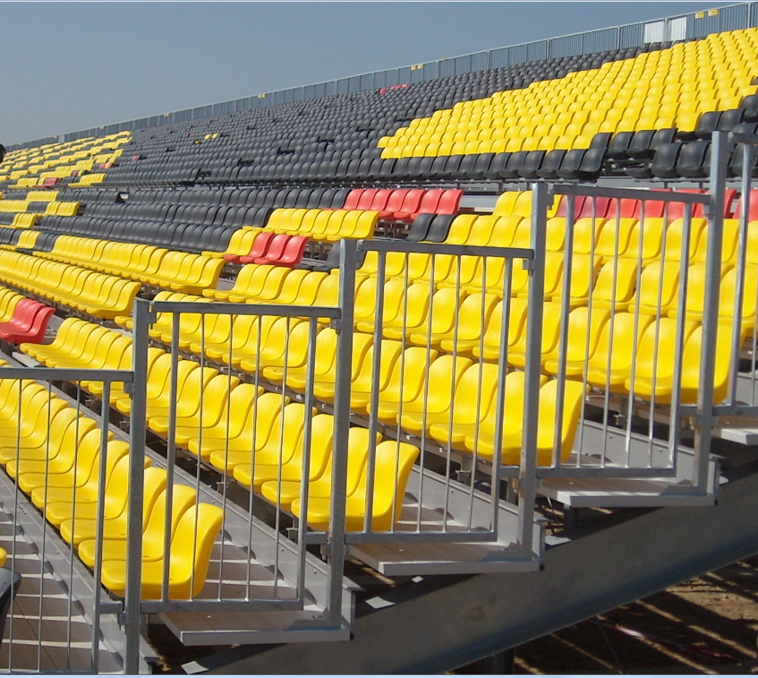 Avant athletic Safety rail design metal structure grandstand seat steel bleachers football stadium seats