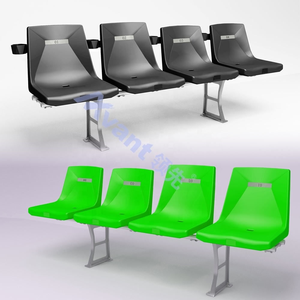 Avants High-quality Auto Tip-Up Fixed Folding Stadium Seats With Middle Backrest Outdoor Arena Floor Mounting Stadium Seating