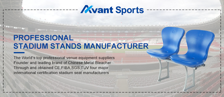 Avant spectator indoor grandstand stadium metal chairs sports audience tribune  retractable bleacher soft seating