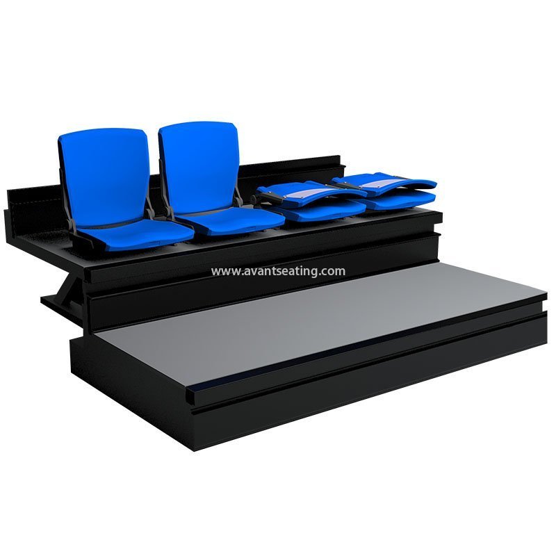 durable retractable bleacher football stadium seats cricket baseball Folding Seating for indoor and outdoor sports.