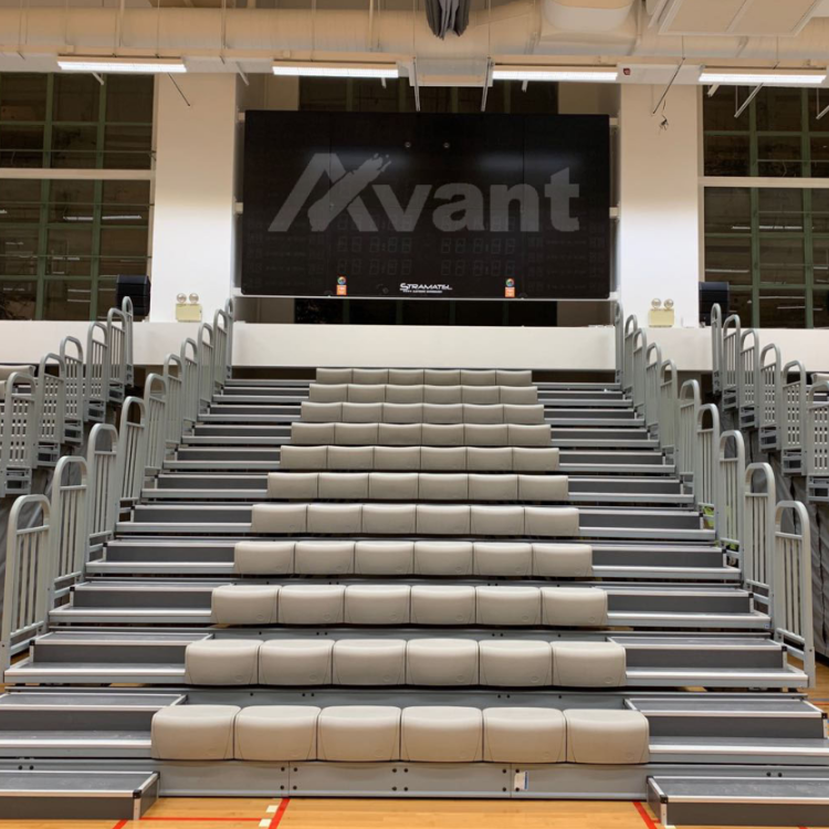 Avant retractable bleachers,retractable platforms telescopic tribunes indoor stadium seating for sports training