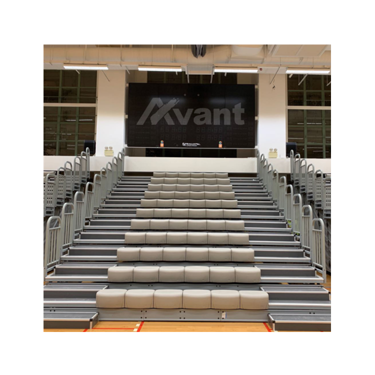 Avant spectator indoor grandstand stadium metal chairs sports audience tribune  retractable bleacher soft seating