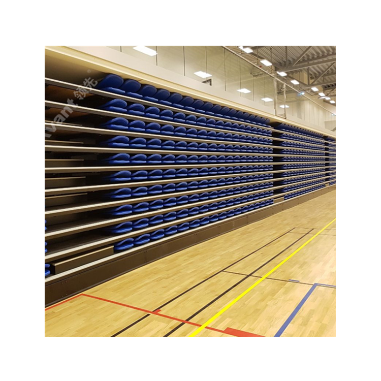 Avant retractable gym bleachers telescopic seating system metal structure bleacher be retractable