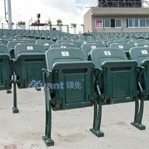 Avant Outdoor Event Tiered Grandstand Seating HDPE Auto Tip- Up Fixed Stadium Seats With Back Temporary Foldable Sports Chairs