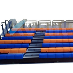 Avant Indoor stadium telescopic seat with armrest telescopic bleacher retractable gym bleachers