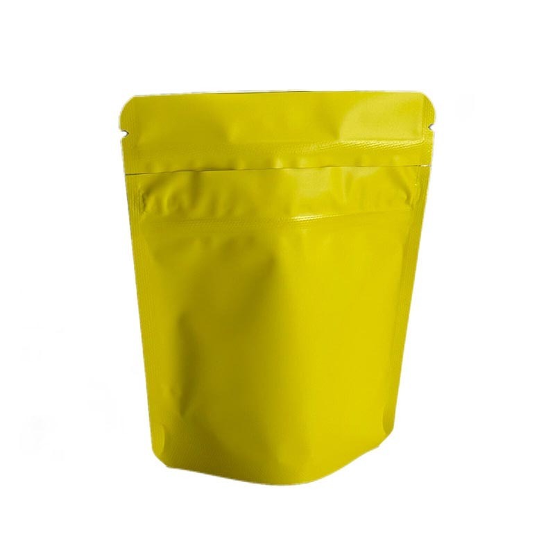 Wholesale Customized Blue Yellow Red 3.5g Mylar bag with CR zipper smell proof plastic bag for food packaging