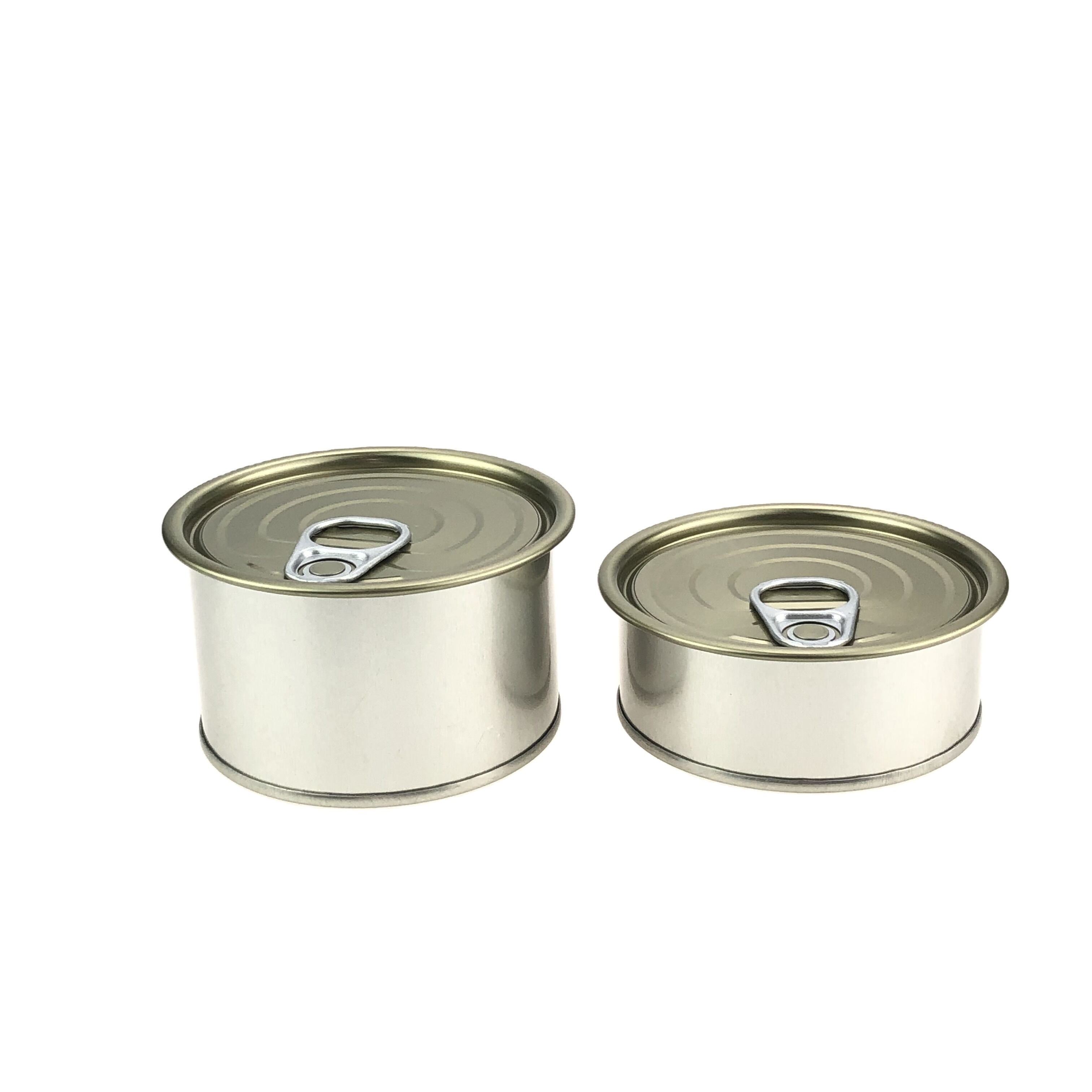 Wholesale Food Grade Tinplate 307# Gold Coating Pressitin Cans Tuna Edible Tin Package Can