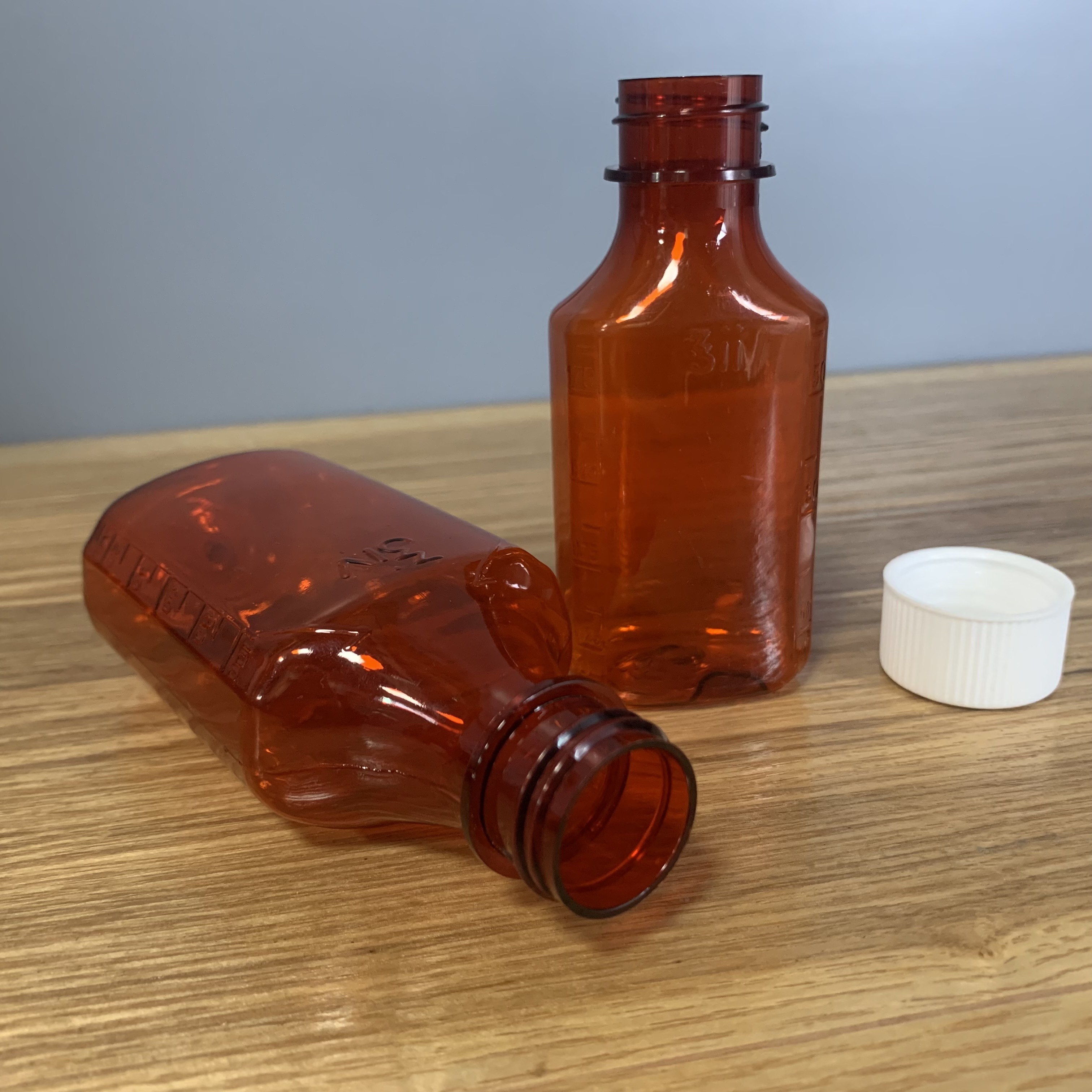 Wholesale 4oz Medicine Liquid Bottles PET Plastic Cough Syrup Bottle