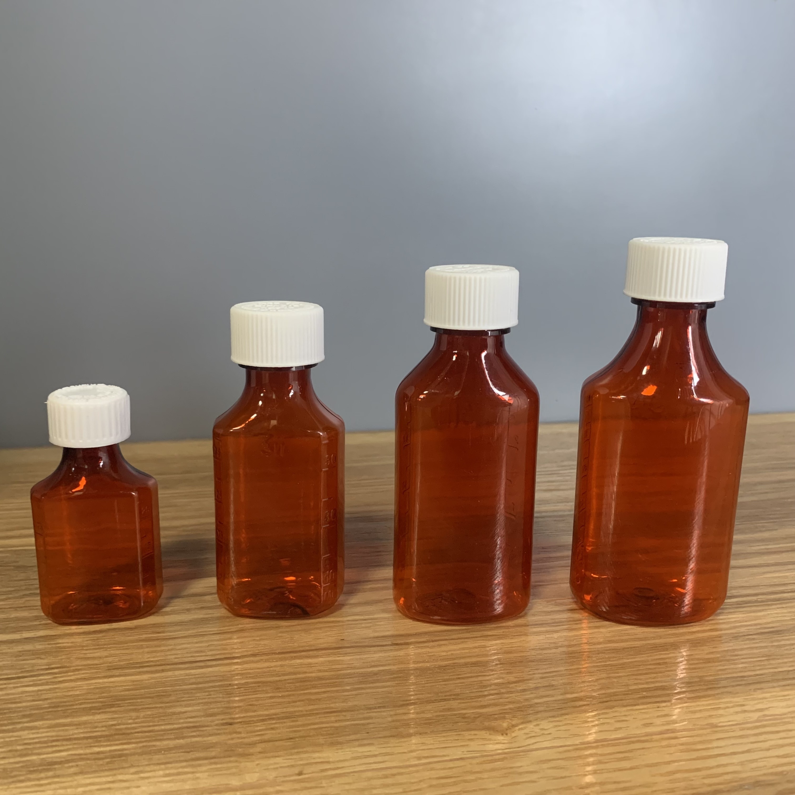 Wholesale 4oz Medicine Liquid Bottles PET Plastic Cough Syrup Bottle