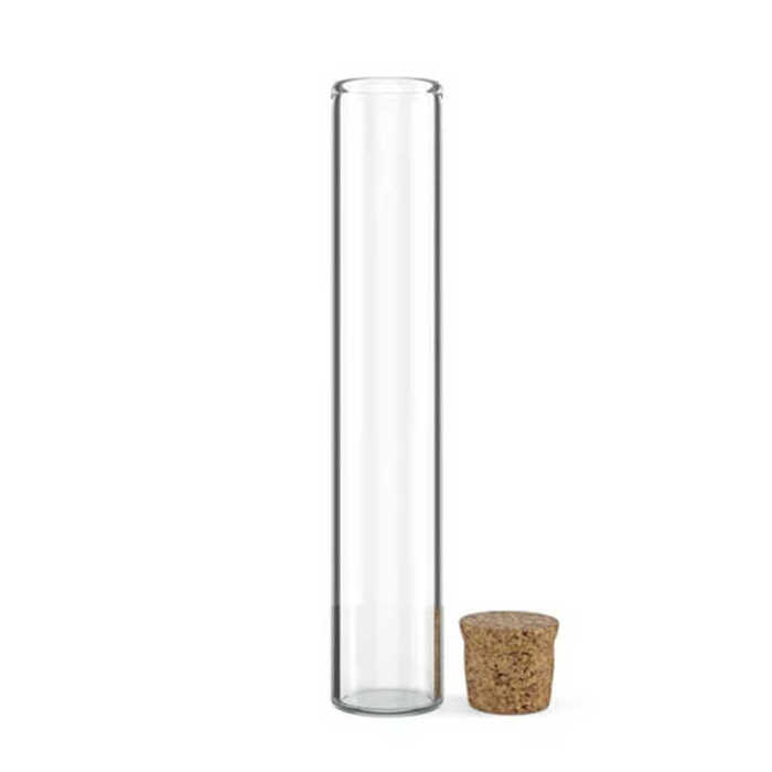 Custom 120mm Borosilicate Flat Bottom Glass Test Tubes with Cork Stopper