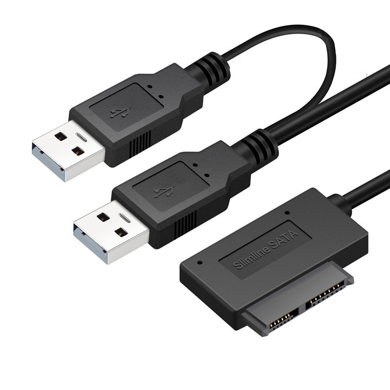 USB 2.0 to SATA Dual USB 2.0 Adapter Cable for 2.5 inch Hard Disk Drive HDD Converter